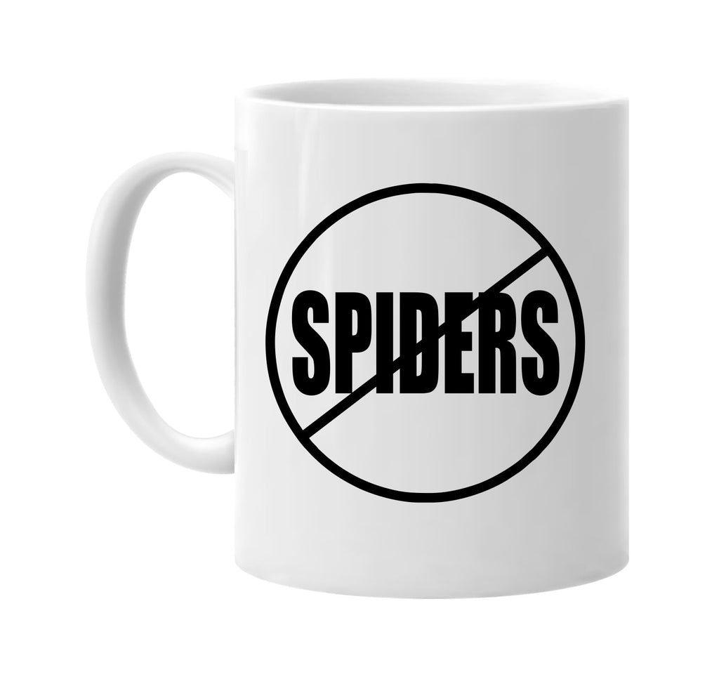 no spiders anti-spiders signature outlet novelty coffee cup mug graphic gift ideas gifts for the family mom dad