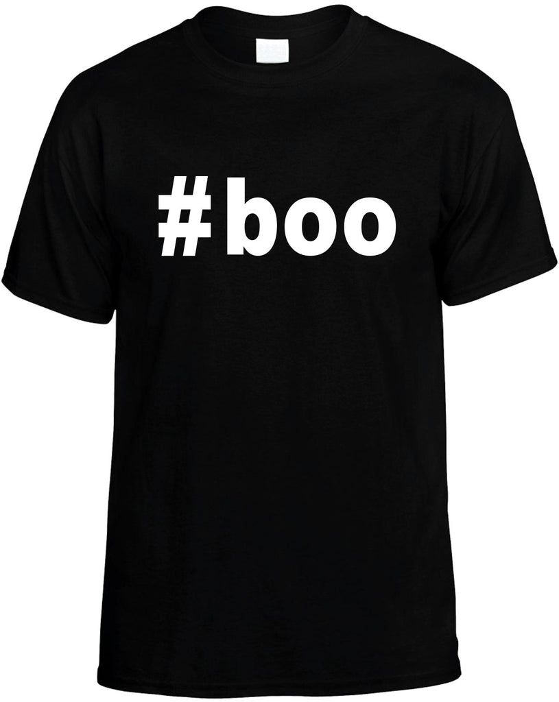 #boo hashtag tee shirt cool boo mens funny t-shirt black