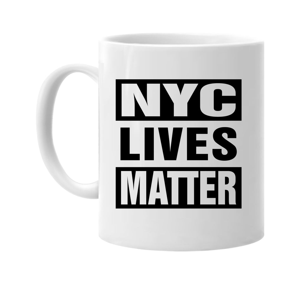 nyc lives matter signature outlet novelty coffee cup mug graphic gift ideas gifts for the family mom dad