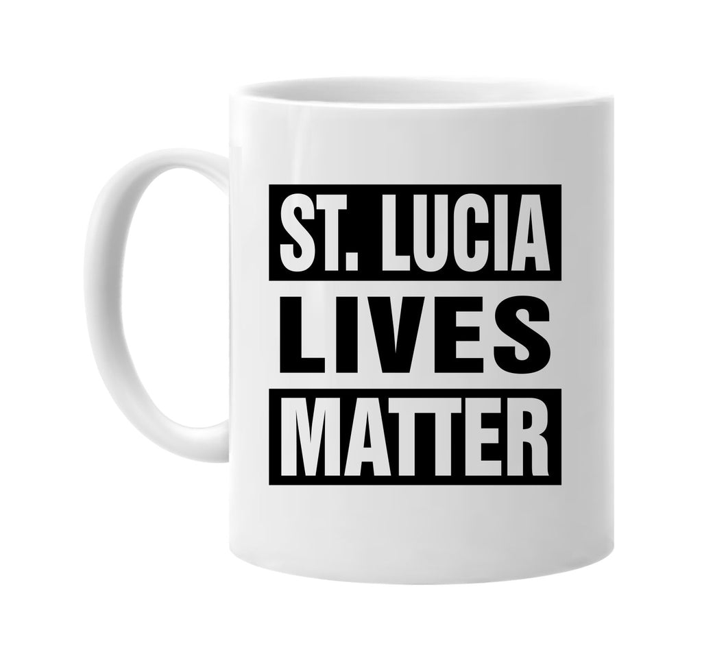 st lucia lives matter signature outlet novelty coffee cup mug graphic gift ideas gifts for the family mom dad