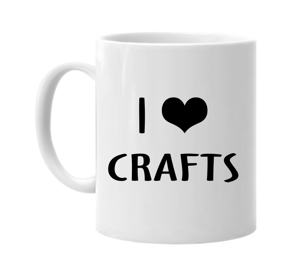 i love heart crafts signature outlet novelty coffee cup mug graphic gift ideas gifts for the family mom dad