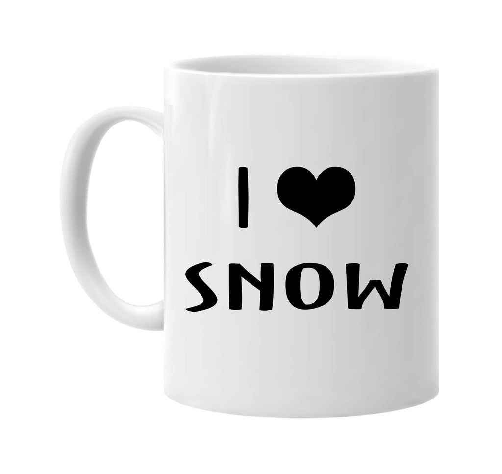 i love heart snow signature outlet novelty coffee cup mug graphic gift ideas gifts for the family mom dad