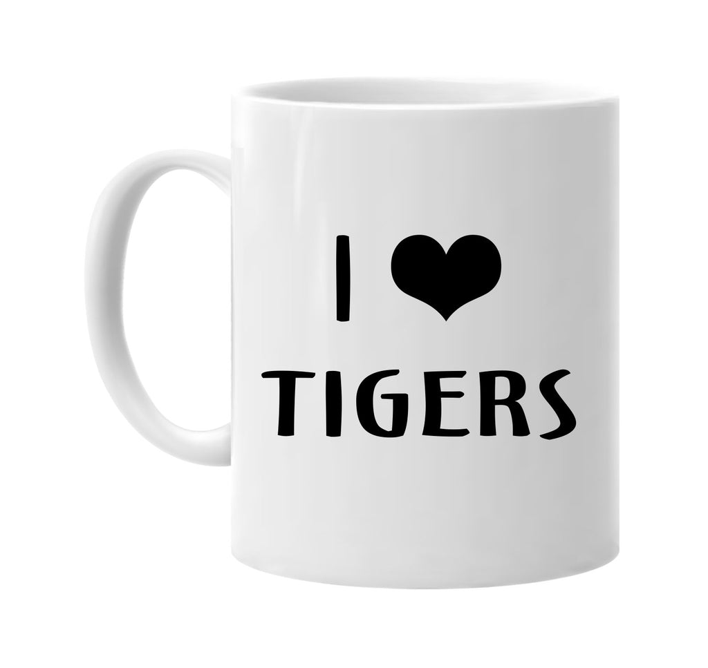 i love heart tigers signature outlet novelty coffee cup mug graphic gift ideas gifts for the family mom dad