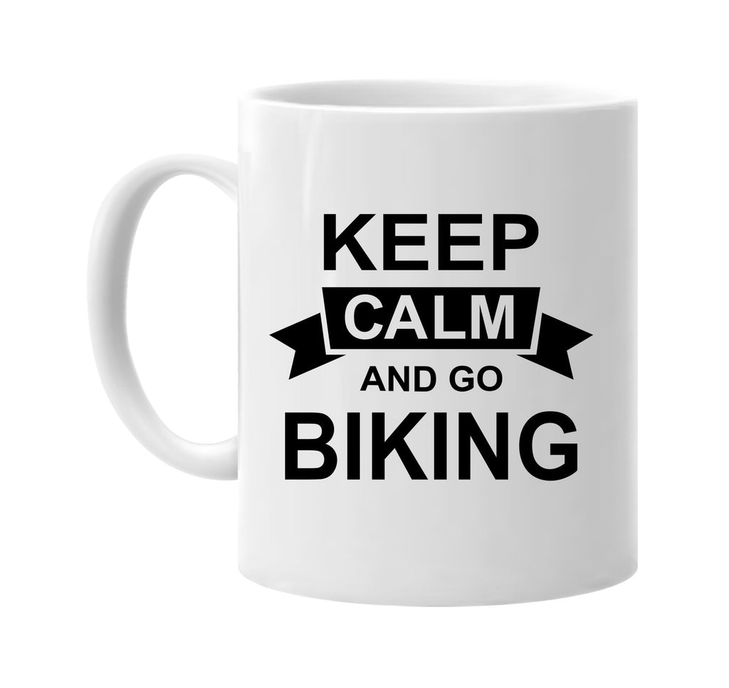 keep calm and go biking signature outlet novelty coffee cup mug graphic gift ideas gifts for the family mom dad