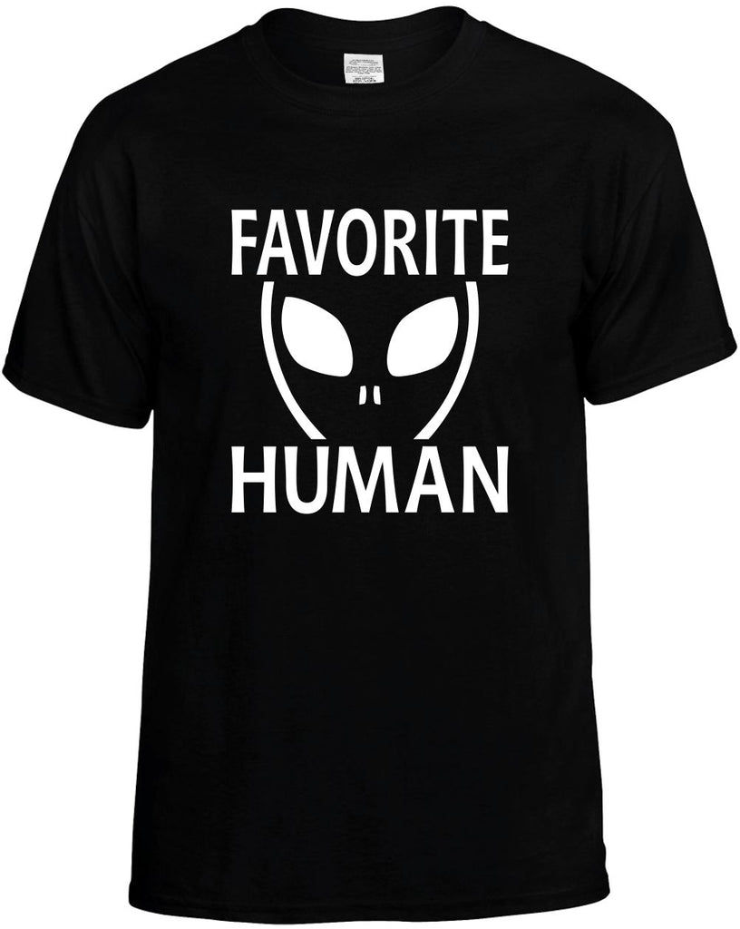 favorite human alien ufo outer space et mens funny t-shirt black