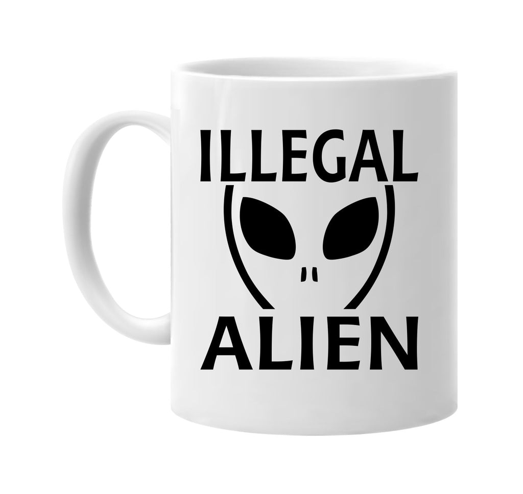 illegal alien alien ufo outer space et signature outlet novelty coffee cup mug graphic gift ideas gifts for the family mom dad
