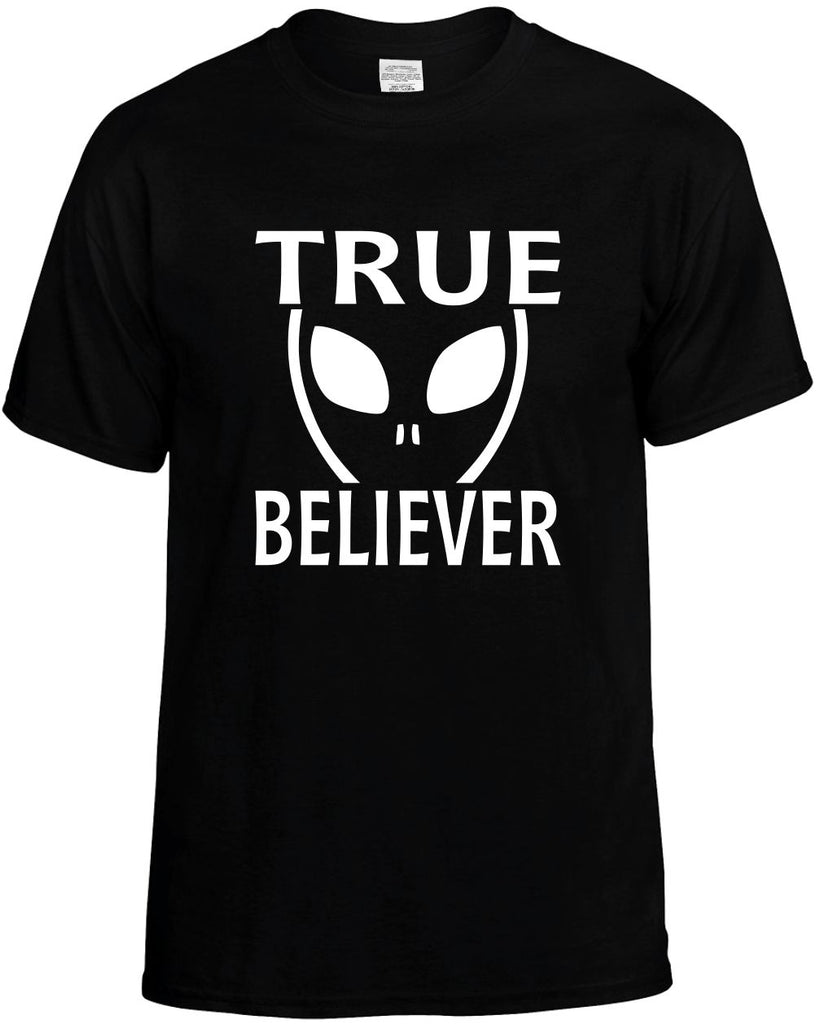 true believer alien ufo outer space et mens funny t-shirt black