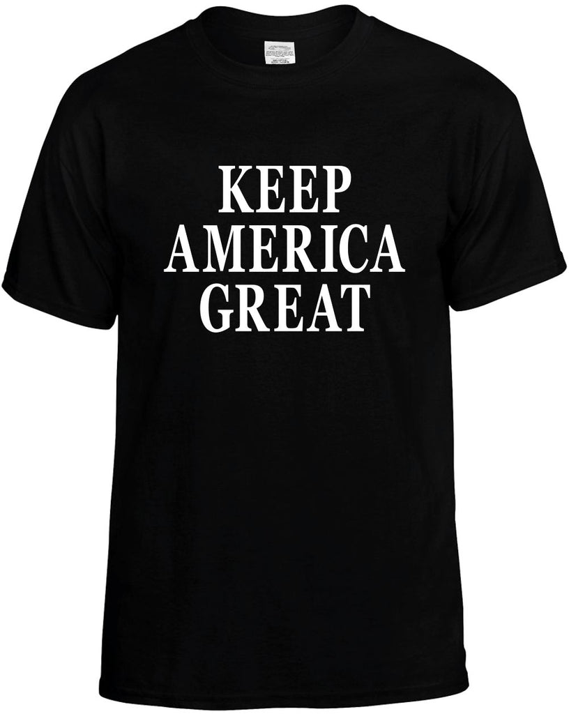keep america great mens funny t-shirt black