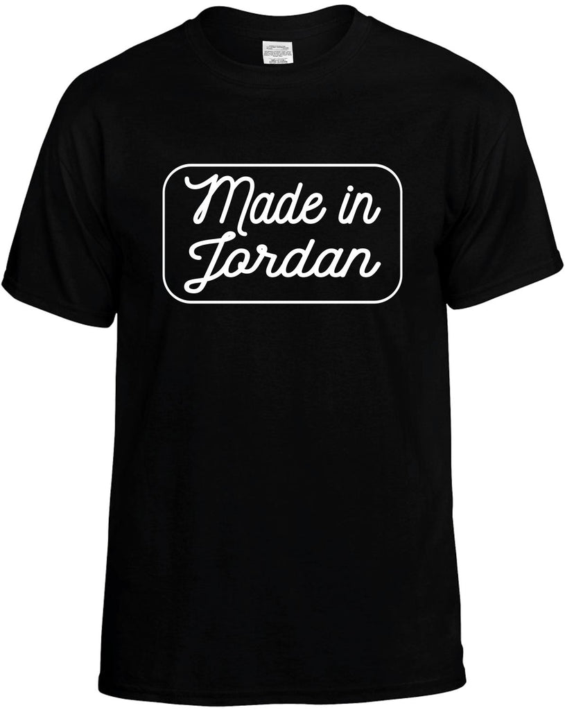 Made In Jordan Men's T-Shirt Funny Novelty Graphic Unisex Tee