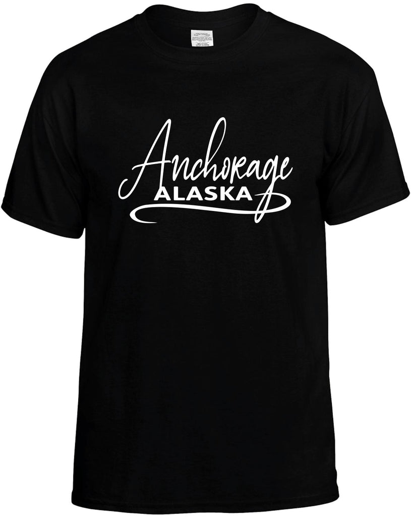 Anchorage, Alaska Men's T-Shirt Funny Novelty Graphic Unisex Tee