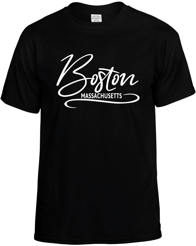 Boston, Massachusetts Men's T-Shirt Funny Novelty Graphic Unisex Tee