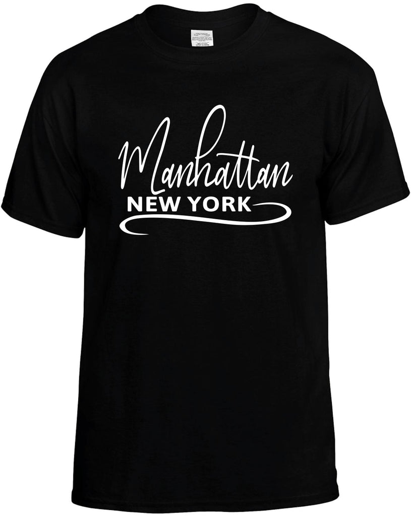Manhattan, New York Men's T-Shirt Funny Novelty Graphic Unisex Tee
