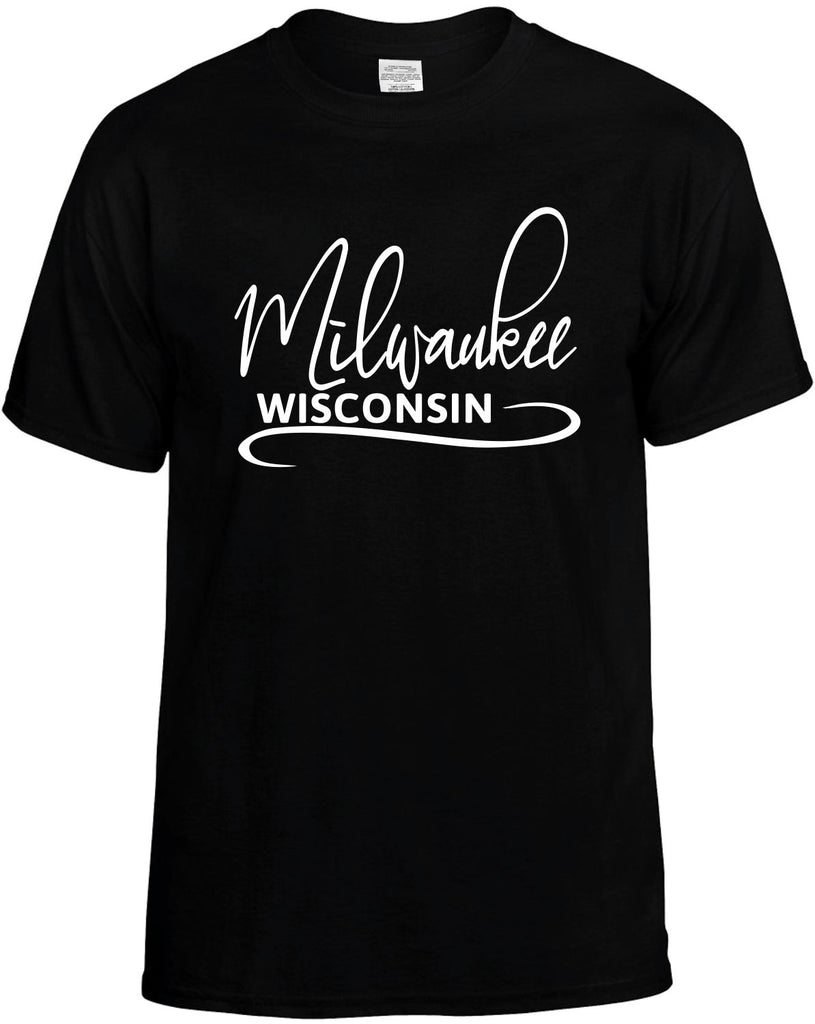 Milwaukee, Wisconsin Men's T-Shirt Funny Novelty Graphic Unisex Tee