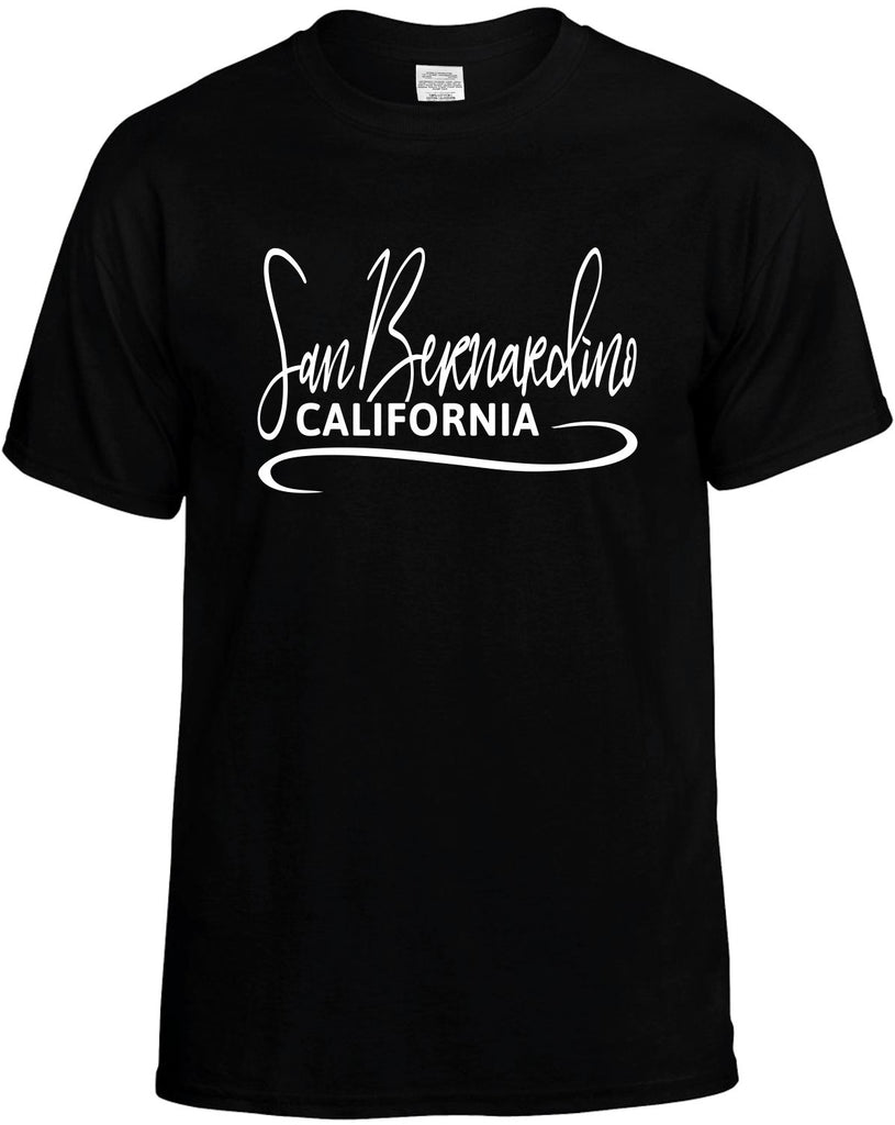 San Bernardino, California Men's T-Shirt Funny Novelty Graphic Unisex Tee