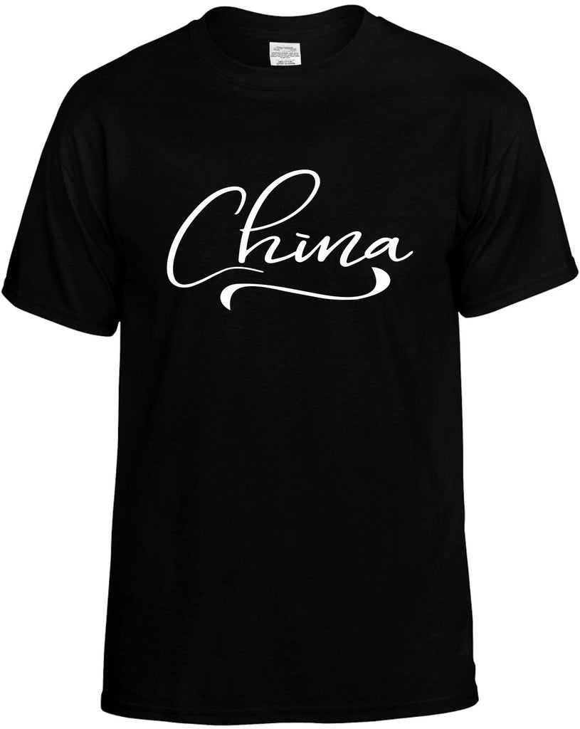 China Men's T-Shirt Funny Novelty Graphic Unisex Tee