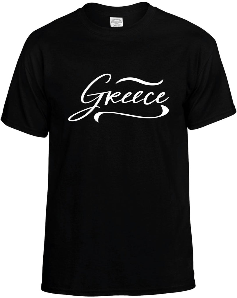Greece Men's T-Shirt Funny Novelty Graphic Unisex Tee