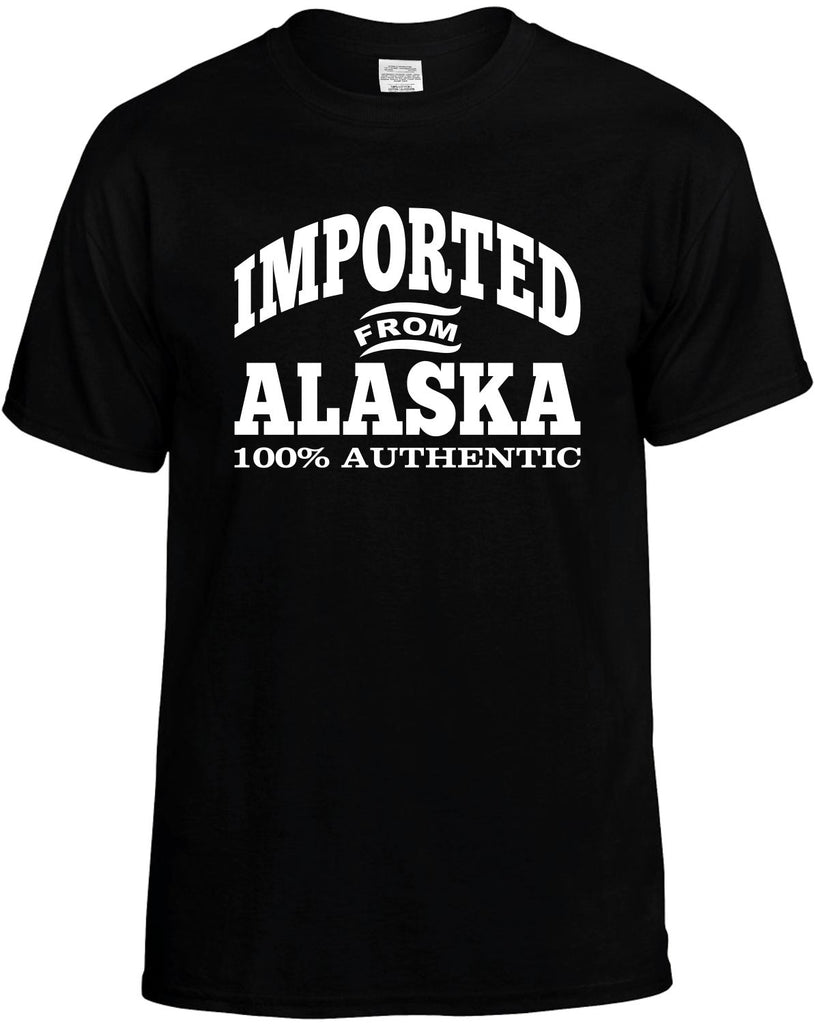 Imported From Alaska Men's T-Shirt Funny Novelty Graphic Unisex Tee