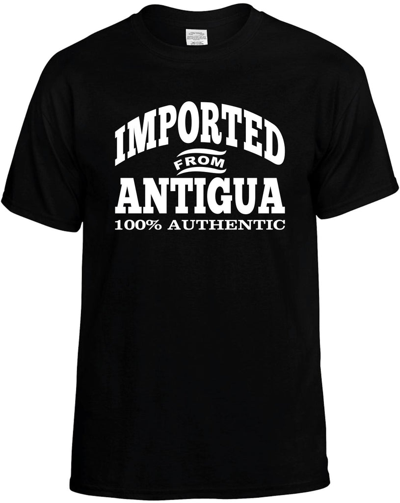 Imported From Antigua Men's T-Shirt Funny Novelty Graphic Unisex Tee