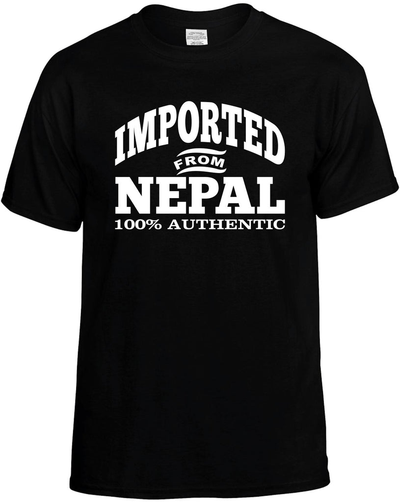 Imported From Nepal Men's T-Shirt Funny Novelty Graphic Unisex Tee