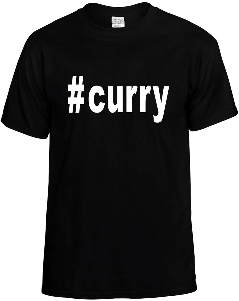 #curry hashtag tee shirt mens funny t-shirt black