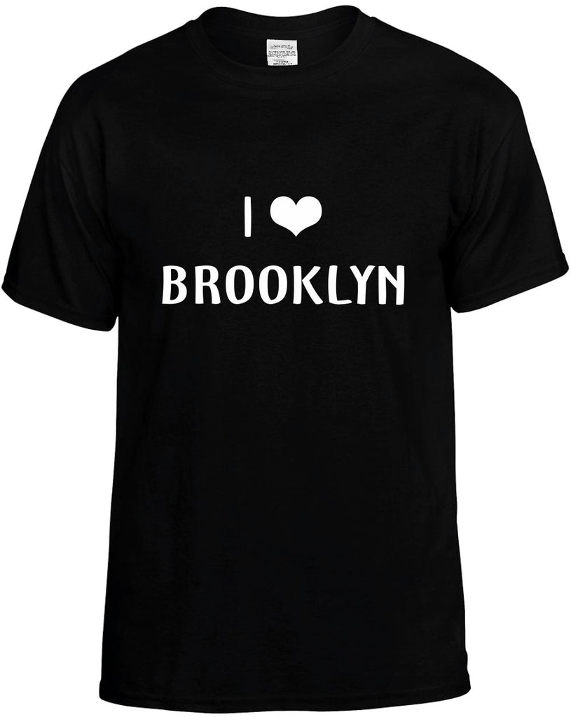 i love heart brooklyn mens funny t-shirt black