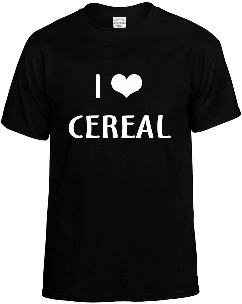 i love heart cereal mens funny t-shirt black