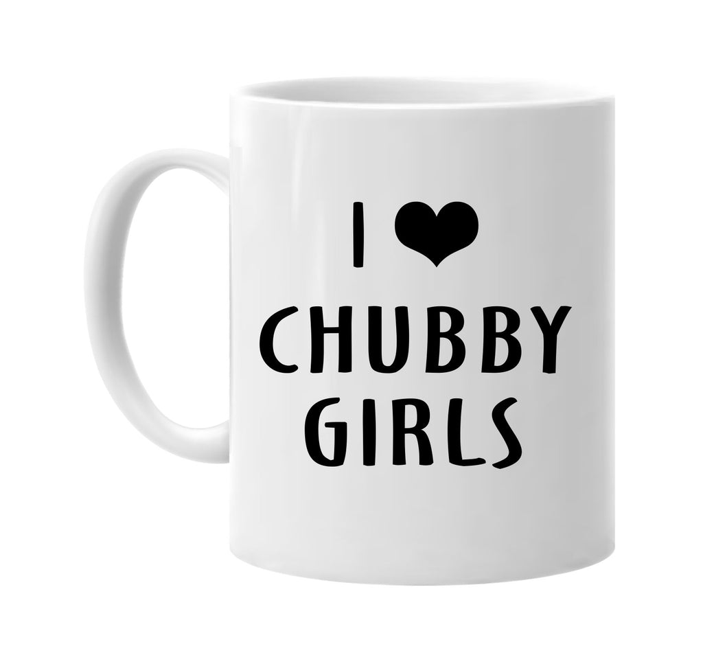 i love heart chubby girls signature outlet novelty coffee cup mug graphic gift ideas gifts for the family mom dad