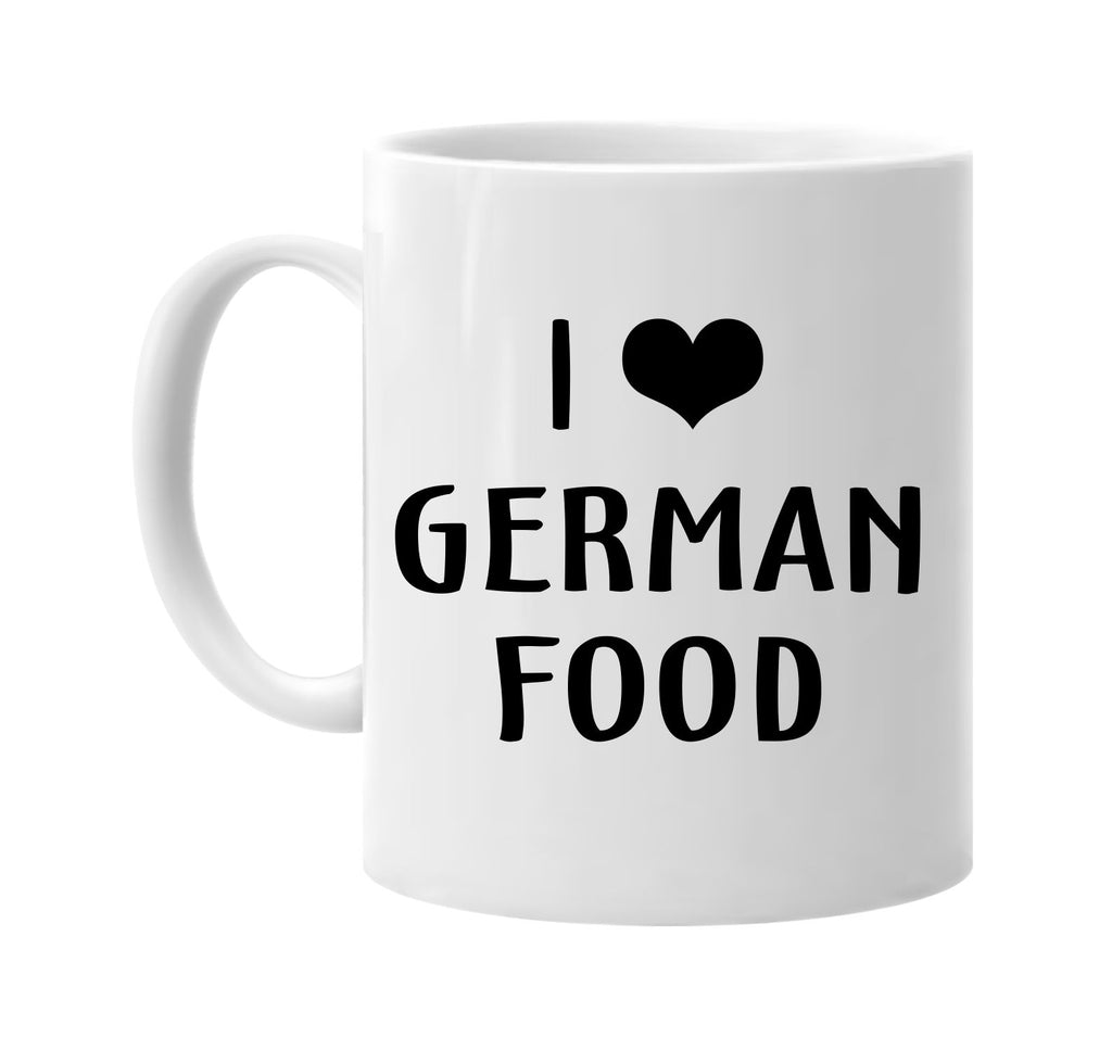 i love heart german food signature outlet novelty coffee cup mug graphic gift ideas gifts for the family mom dad
