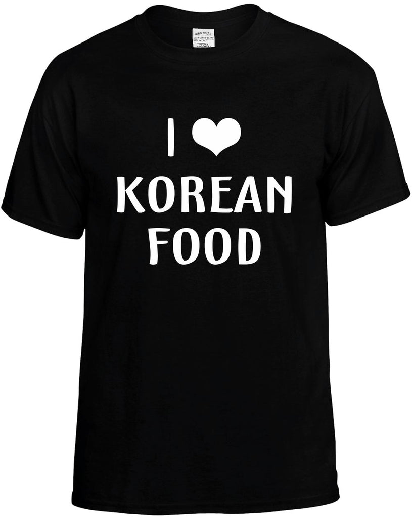 i love heart korean food mens funny t-shirt black