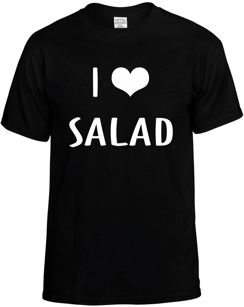 i love heart salad mens funny t-shirt black