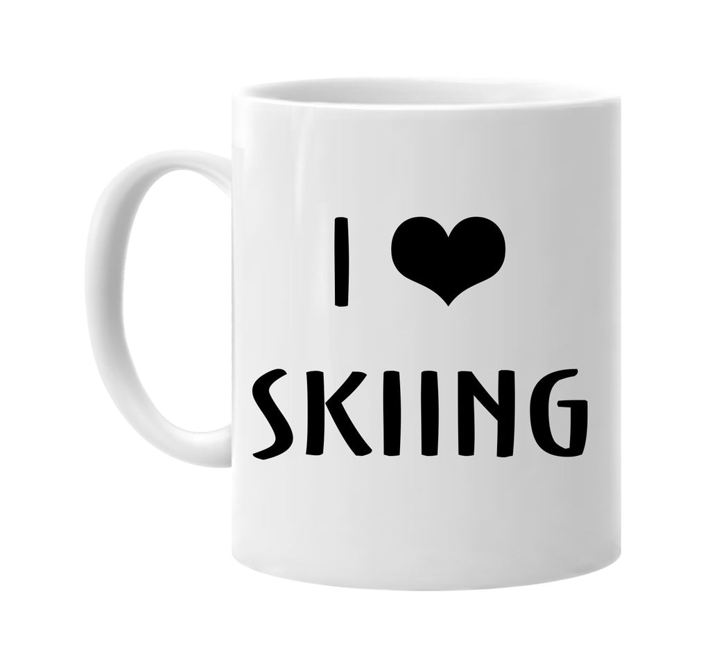 i love heart skiing signature outlet novelty coffee cup mug graphic gift ideas gifts for the family mom dad