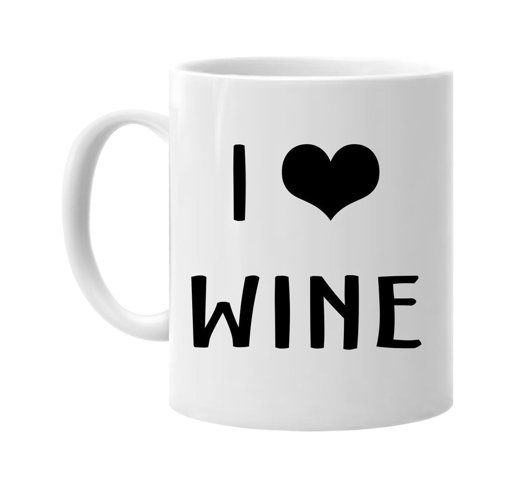 i love heart wine signature outlet novelty coffee cup mug graphic gift ideas gifts for the family mom dad