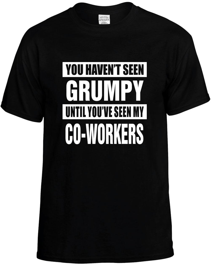havent seen grumpy my co-workers mens funny t-shirt black