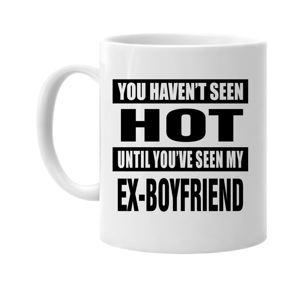 havent seen hot my ex-boyfriend signature outlet novelty coffee cup mug graphic gift ideas gifts for the family mom dad