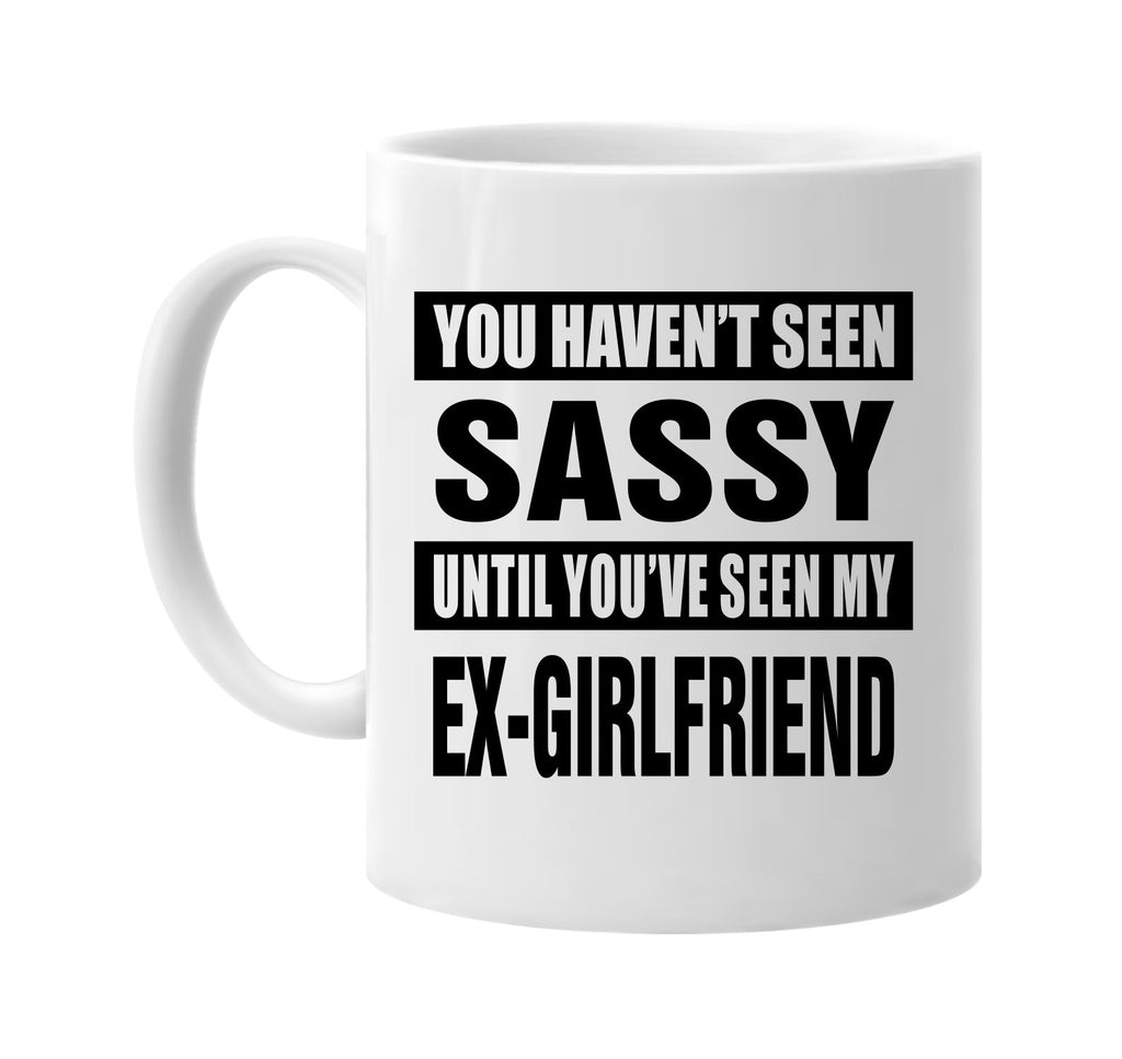 havent seen sassy my ex-girlfriend signature outlet novelty coffee cup mug graphic gift ideas gifts for the family mom dad