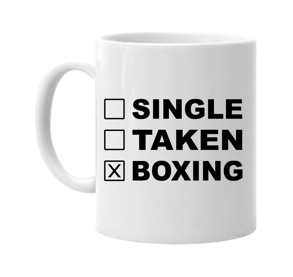single taken boxing signature outlet novelty coffee cup mug graphic gift ideas gifts for the family mom dad