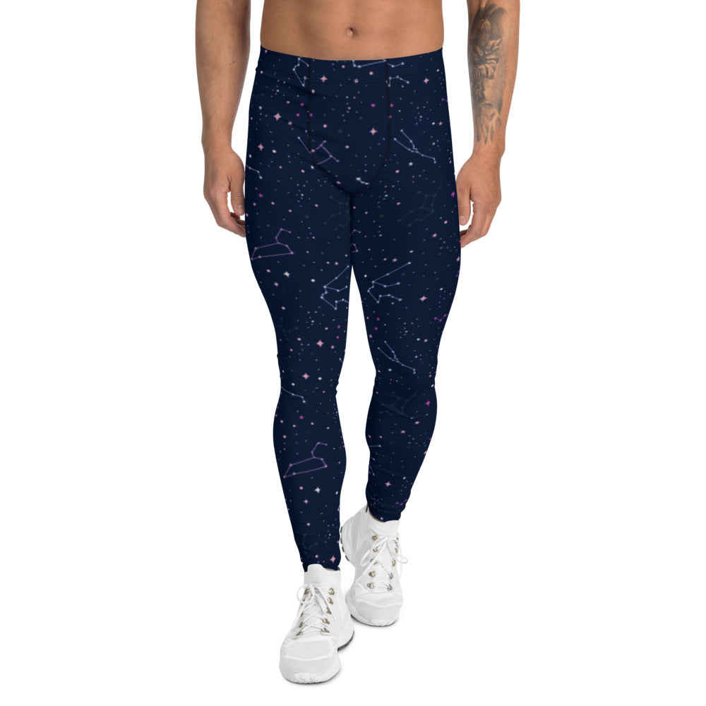 Astrology Chart Stars Horoscope Men's Leggings