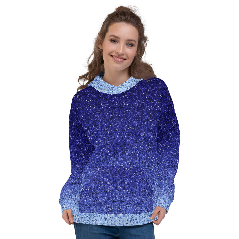 Ombré Confetti Glitter Unisex Hoodie by Signature Outlet