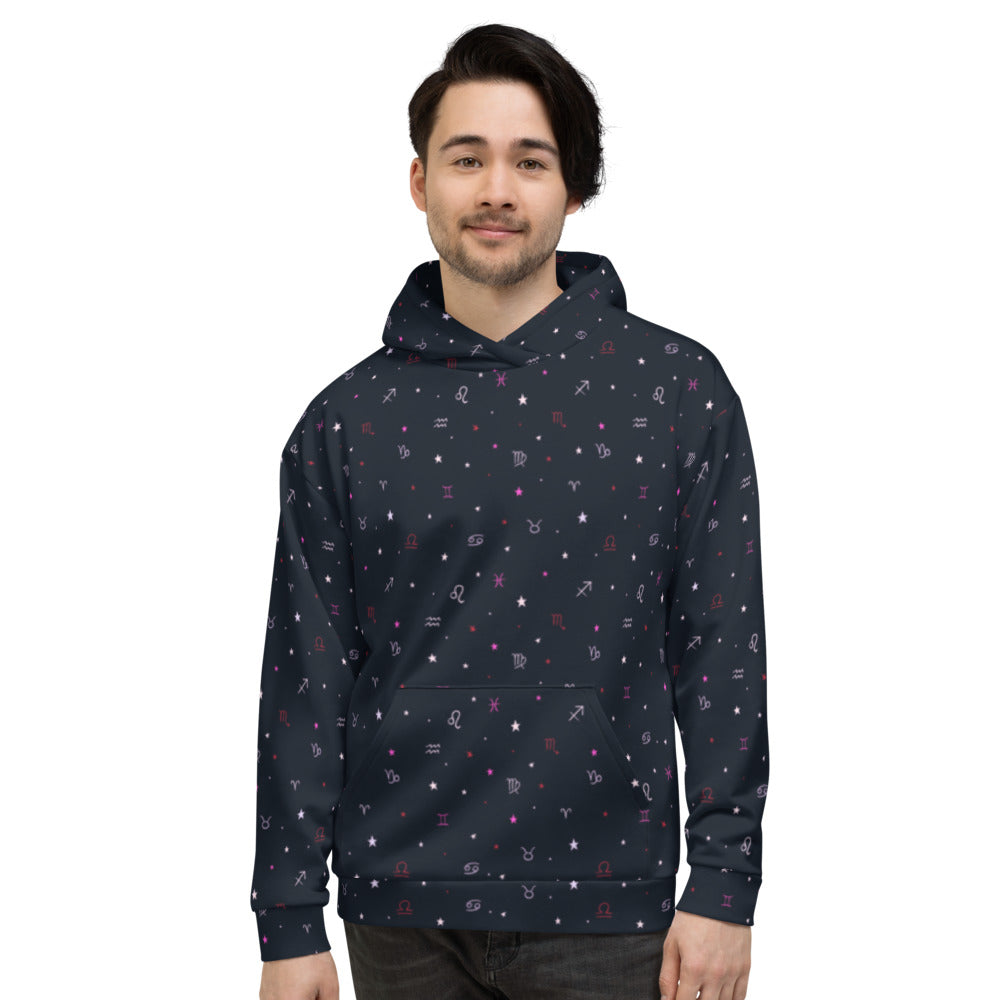 Astrology Horoscope Designer Stars Unisex Hoodie by Signature Outlet