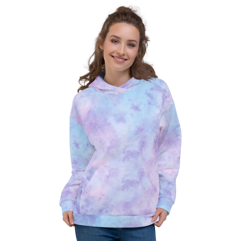 Pastel Cloud Tie Dye Designer Unisex Hoodie by Signature Outlet