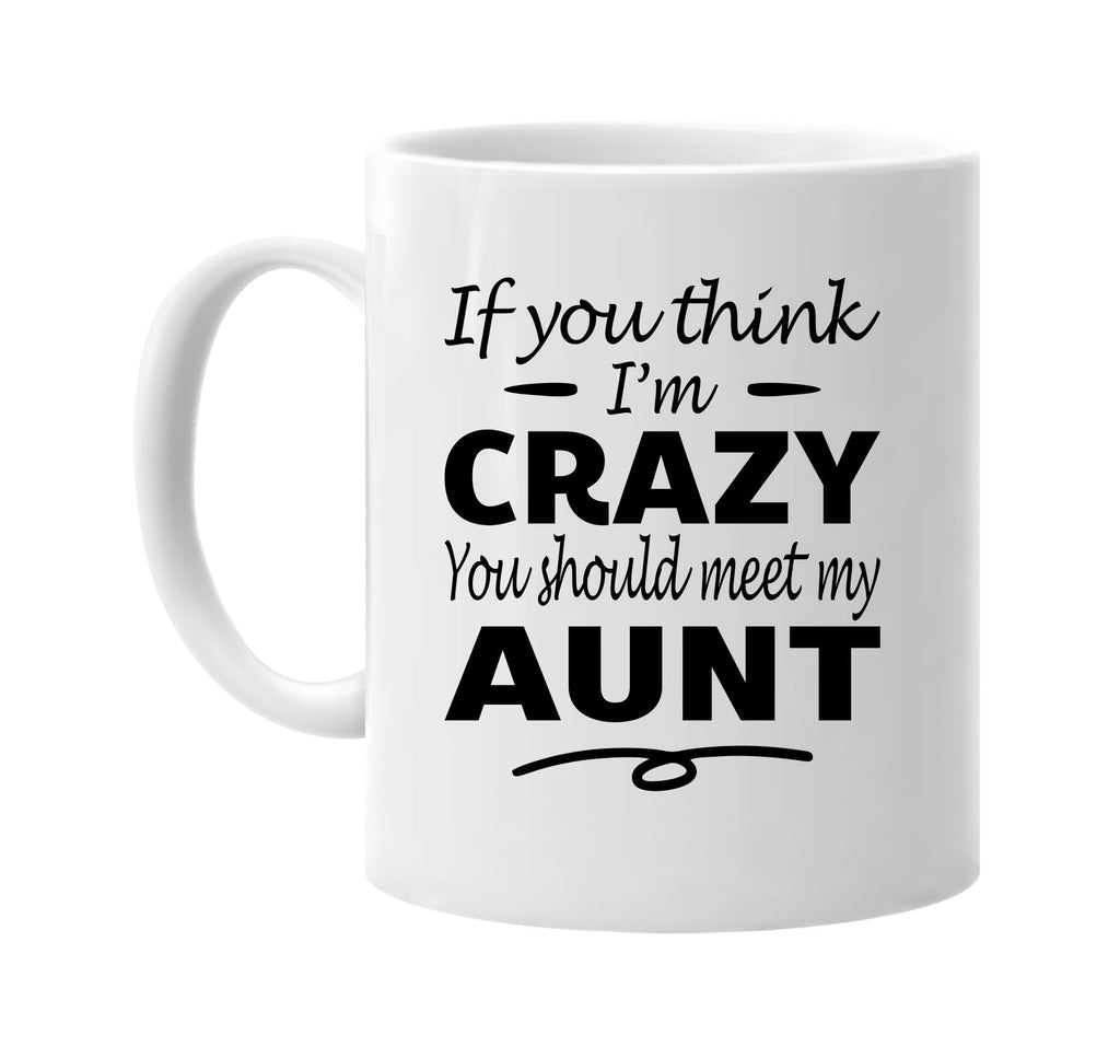 Think I'm Crazy, You Should Meet My Aunt mug