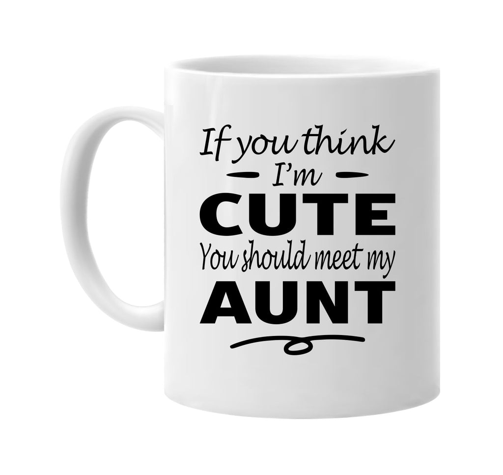 Think I'm Cute, You Should Meet My Aunt mug